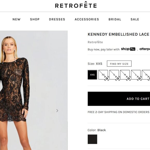 Retrofete Kennedy Embellished Lace Dress - Picture 5 of 8